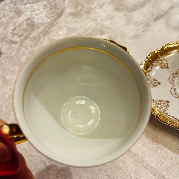 2 sets Vintage 24 kt gold Bavaria Germany tea cups and  saucers - Picture 4 of 5